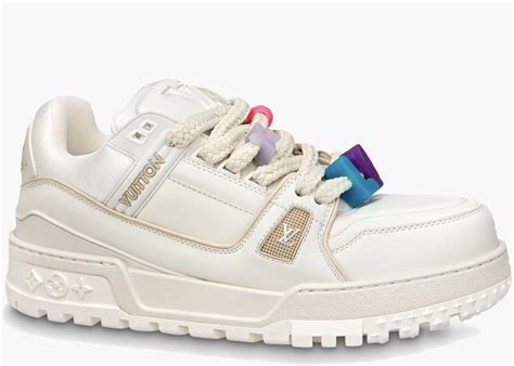 louis vuitton trainers white womens|louis vuitton lv trainer white.